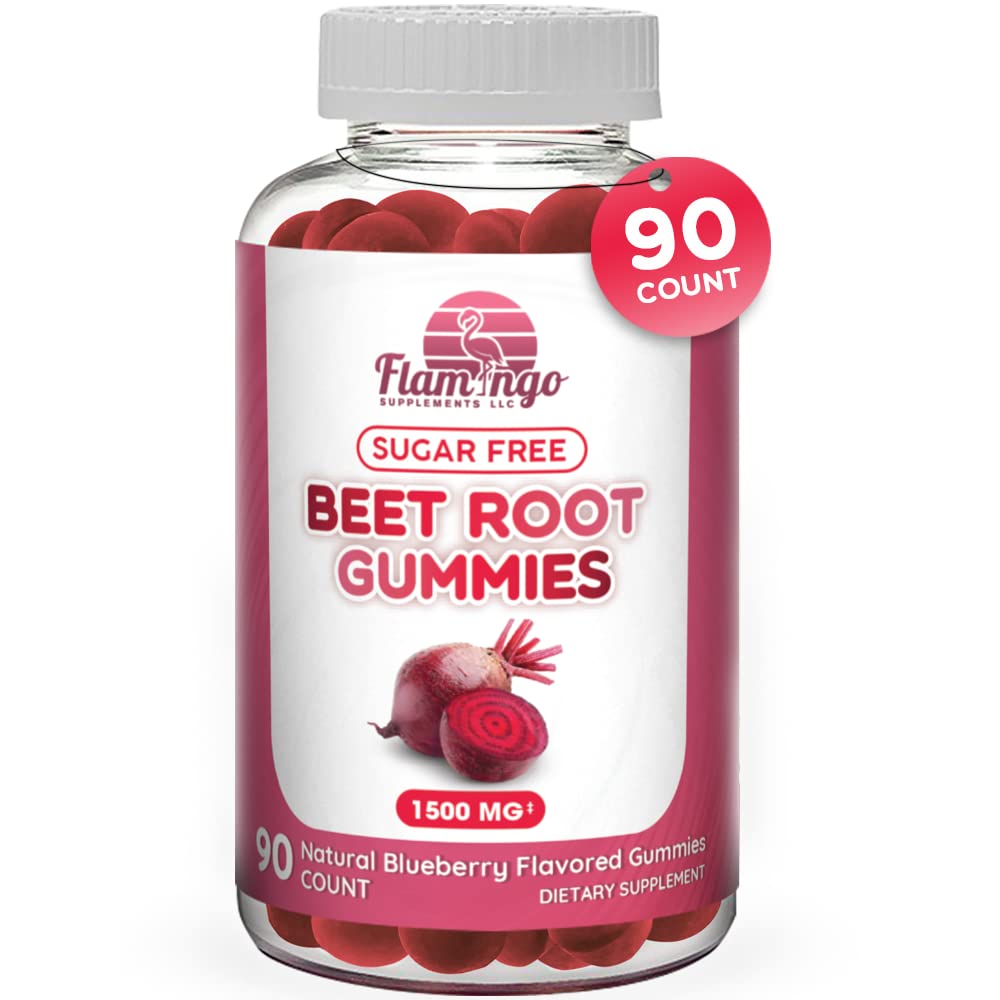 Sugar Free Nitric Oxide Beet Root Gummies (1500 mg)- Beet Root Chewables for Athletic Flamingo Supplements buy supplements canada