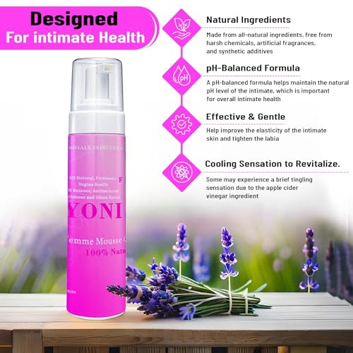 Vroyale Beauty 100% Natural Feminine Wash - 250 ml pH-Balanced Yoni Femme Mousse Vroyale Beauty buy supplements canada