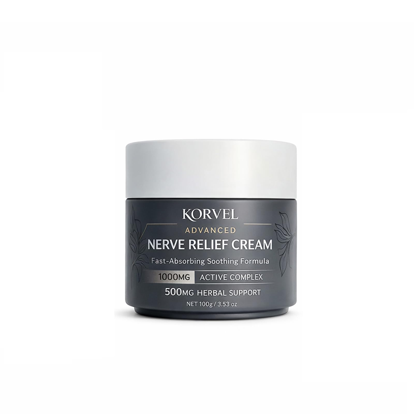 Saphily KORVEL Nerve Relief Cream 1000mg Active Blend, Fast Absorbing Soothing Cream with Herbal Support, 3.53 oz Saphily buy supplements canada