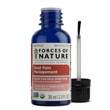Forces of Nature Natural Organic Gout Relief for Feet, Toes, Hands, Joints, Topical Rollerball, Fast Acting Support for Inflammation, Discomfort, and Burning Pain, Non-GMO, 1 Fl Oz Forces of Nature buy supplements canada