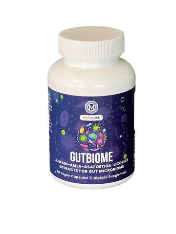 Metacure GutBiome – Liposomal Extracts of Ajwain, Licorice, Amla & Asafoetida – Advanced Digestive Support Formula – Vegan, Non‑GMO, Gluten‑Free – 60 Capsules Metacure buy supplements canada