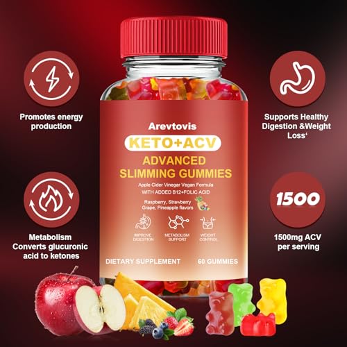 Arevtovis Apple Cider Vinegar Gummies - Boost Energy, Detox & Support Gut Health ACV Arevtovis buy supplements canada