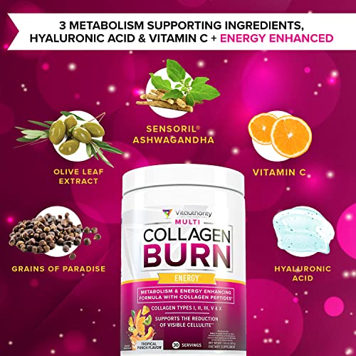 Multi Collagen Burn: Multi-Type Hydrolyzed Protein Peptides with Hyaluronic Acid, Vitamin Vitauthority buy supplements canada