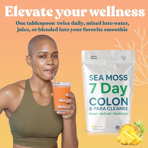 Atlantic Naturals Sea Moss 7 Day Colon and para Cleanse | Detox, Gut Health and Intestinal Atlantic Naturals buy supplements canada