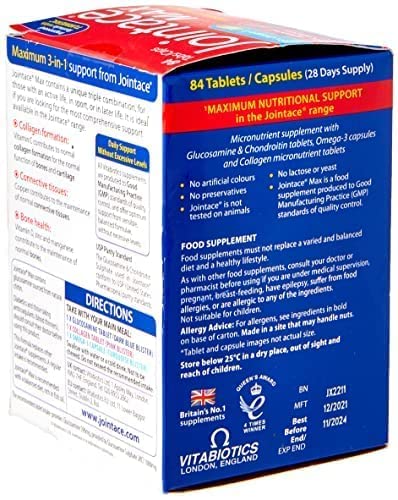 Jointace Vitabiotics Max, 84 Count (Pack of 1) Vitabiotics buy supplements canada