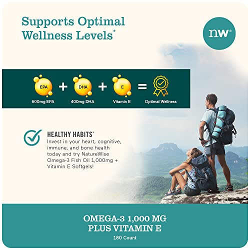 NatureWise High-Potency 1000mg Omega 3 with 600mg EPA, 400mg DHA, & Vitamin E NatureWise buy supplements canada