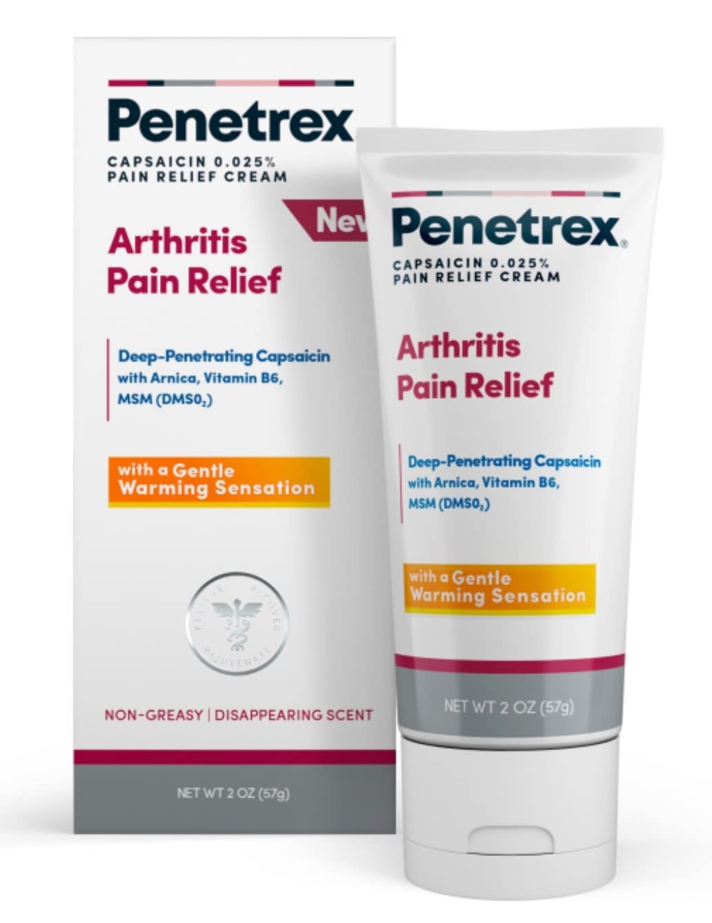 Penetrex Arthritis Warming Pain Relief Cream - Deep Penetrating Capsaicin with Arnica, Vitamin B6 & MSM(DMSO2) - Apply to Hands, Wrists, Feet, Knees, Elbows and Other Affected Areas, 2 oz Penetrex buy supplements canada