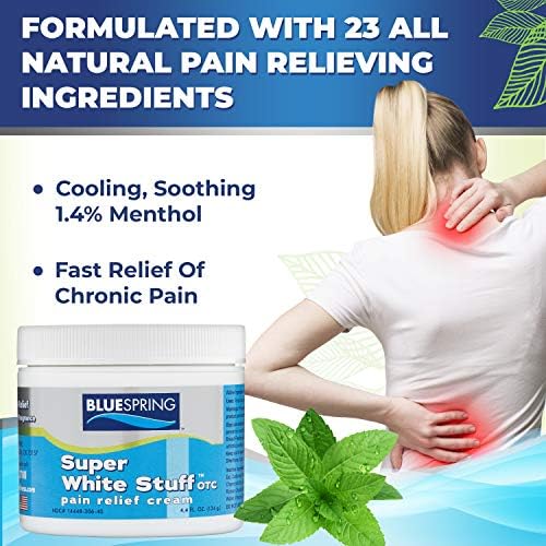 Back Pain Relief Cream with Emu Oil - Super White Stuff Natural Pain Reliever -Topical Cream for Muscle and Joint Pain Relief - Experience Sore Muscle Relief in 5 Minutes - 4 oz Emu Therapy buy supplements canada