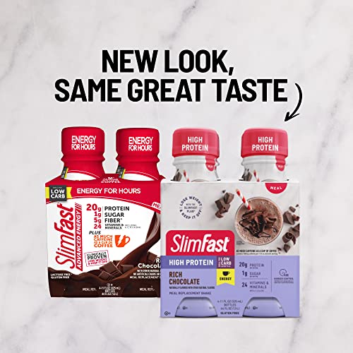 SlimFast Advanced Energy High Protein Meal Replacement Shake, Rich Chocolate, 20g SlimFast buy supplements canada