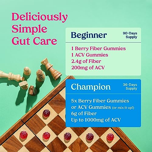 Poop Like a Champion Super Fiber Gummies 6g Fiber - Apple Cider Vinegar & Berries 2 Flavors Poop Like a Champion buy supplements canada
