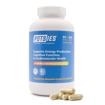 Potsies POTS Supplement Vitamin & Nutraceutical Mix Capsules for Pots Syndrome | POTS Management Essentials | 240 Capsules - 30 Day Supply Potsies buy supplements canada