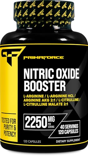 Primaforce Nitric Oxide Booster (2,250mg, 120 Capsules) - 40 Servings of Our High Potency Primaforce buy supplements canada