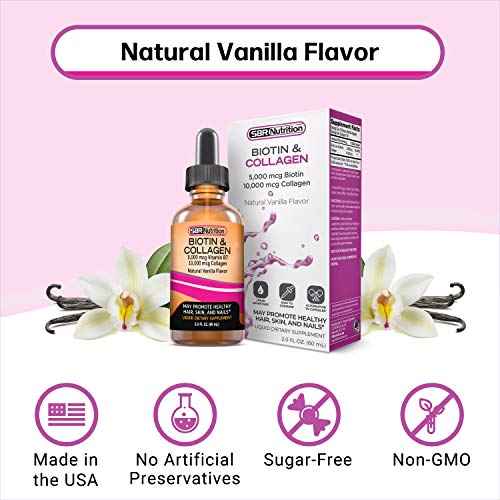 SBR Nutrition Biotin and Collagen Liquid Drops Daily Food Supplement, Vitamins SBR Nutrition buy supplements canada