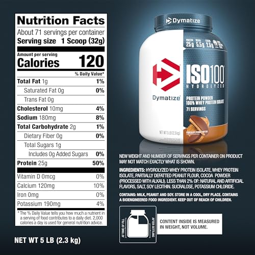 Dymatize ISO 100 Whey Protein Powder with 25g of Hydrolyzed 100% Whey Isolate Dymatize buy supplements canada