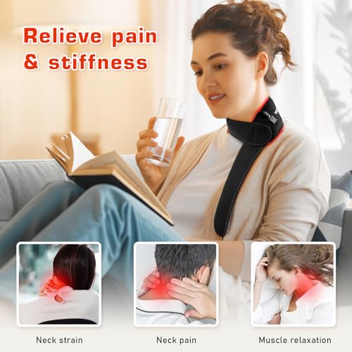 Red Light Therapy Belt for Neck, Near Infrared Light Therapy Belt Wearable Infrared Neck Wrap Viconor buy supplements canada