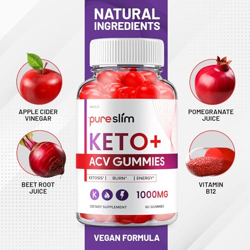 (2 Pack) Pure Slim Keto ACV Gummies - Advanced Formula PureSlim Keto Plus ACV Gummies Indelo buy supplements canada