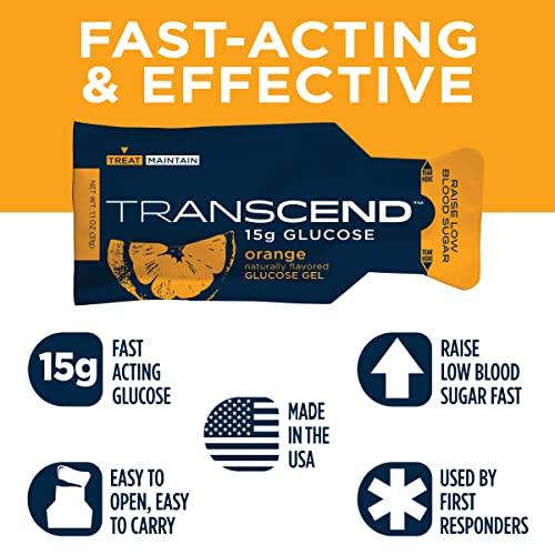 Transcend Glucose Gel Packs - Orange, 60 Pack (1.1oz Each) - FSA/HSA Transcend buy supplements canada