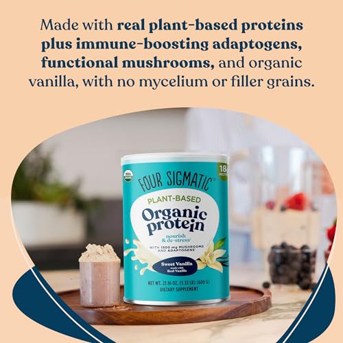Four Sigmatic Organic Vegan Protein Powder | 18g Plant-Based Protein per Serving Four Sigmatic buy supplements canada