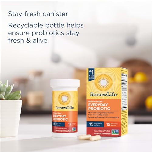 Renew Life Everyday Probiotic Capsules, Daily Supplement Supports Urinary, Digestive Renew Life buy supplements canada