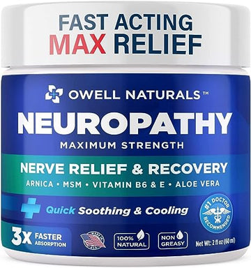 OWELL NATURALS Neuropathy Nerve Relief Cream - Maximum Strength Relief Cream for OWELL NATURALS buy supplements canada