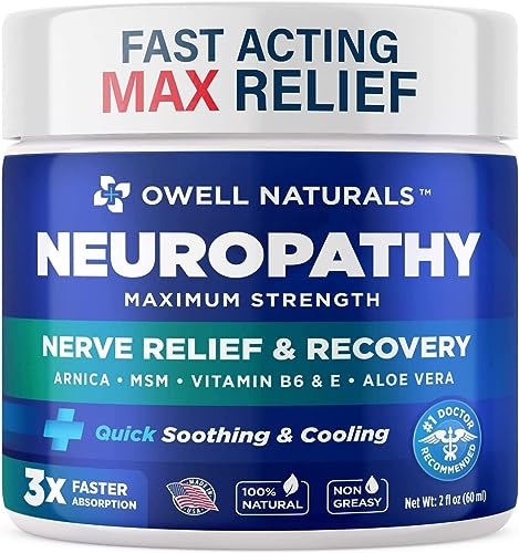 OWELL NATURALS Neuropathy Nerve Relief Cream - Maximum Strength Relief Cream for OWELL NATURALS buy supplements canada