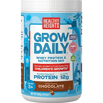 Grow Daily 3+ Shake Mix 7-serving Canister by Healthy Heights - Protein Powder Healthy Height buy supplements canada