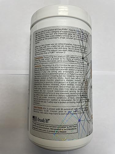 Core Nutritionals Fury V2: Pre-Workout Powder to Maximize Performance in The Gym W/Zum Core Nutritionals buy supplements canada