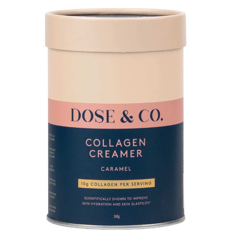 Dose & Co Collagen Creamer in Caramel Flavour - 340g Powder Supplement DOSE & CO buy supplements canada