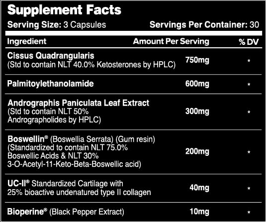 Leviathan Nutrition Joint Support | Helps Repair & Restore Joints for Comfort Mobility, Flexibility, Strength & Joint Health with Boswellia for Hands Back Knee and Joints for Men & Women - 90 Capsules Leviathan Nutrition buy supplements canada