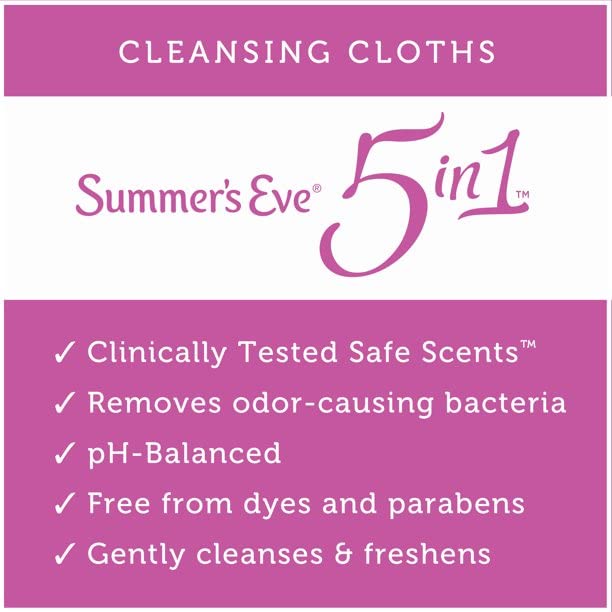Summer's Eve Feminine Cleansing Cloths | Sensitive Skin | 16 Each | Pack of 2 Pink Rhyme buy supplements canada
