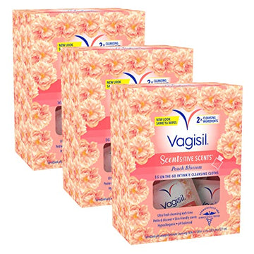 Vagisil Scentsitive Scents On-The-Go Feminine Cleansing Wipes, pH Balanced, Peach Blossom Vagisil buy supplements canada