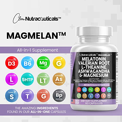 Melatonin 10mg Valerian Root 6000mg L Theanine 200mg Ashwagandha Clean Nutraceuticals buy supplements canada