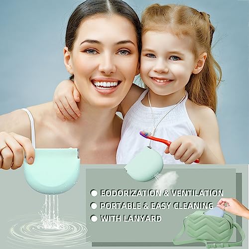 2 Pack Silicone Retainer Case with Lanyard Soft Slim Cute Aligner Case Holder Dental Thin onbuwws buy supplements canada