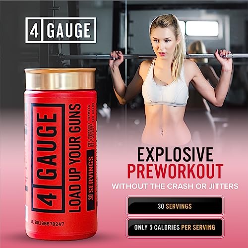 4 Gauge Natural Preworkout Without The Jitters | 30 Servings | Nitric Oxide Booster 4 Gauge buy supplements canada