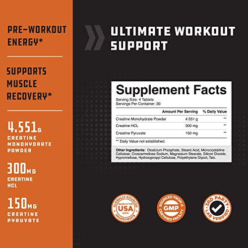 High Strength Tri Phase Creatine Pills - Muscle Mass Gainer and Muscle Recovery Creatine Natures Craft buy supplements canada