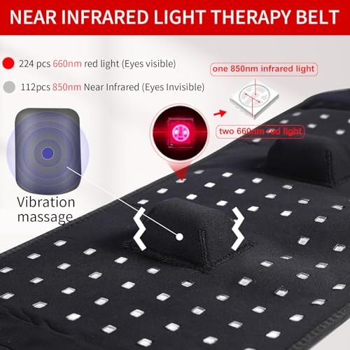 TUOYR Cordless Red Light Therapy Belt for Back Pain Relief with 10000mAH Power Bank TUOYR buy supplements canada
