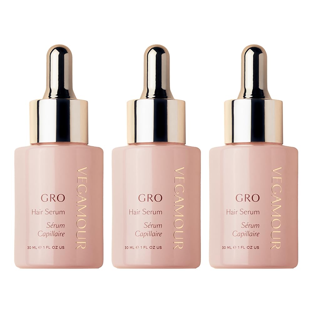 VEGAMOUR GRO Hair Serum for Hair Thinning, Thicker Fuller Looking Hair, Non Oily Tonic, 3 pack, 90 day supply VEGAMOUR buy supplements canada