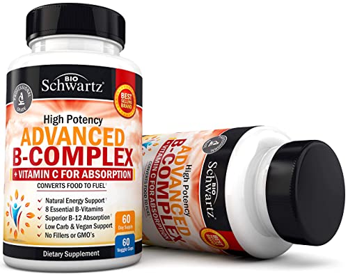 Vitamin B Complex with Vitamin C for Maximum Absorption - Methylcobalamin b12 BioSchwartz buy supplements canada