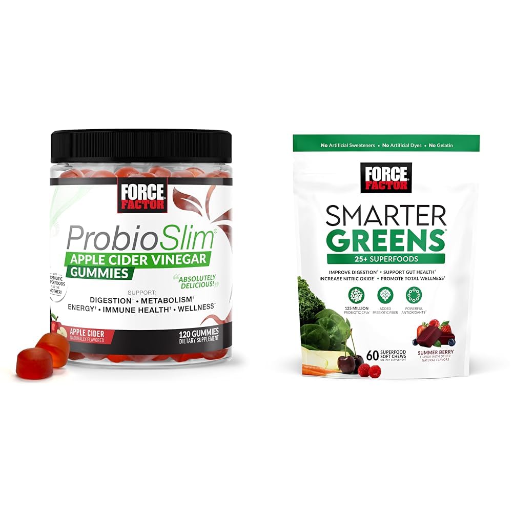 Force Factor ProbioSlim Apple Cider Vinegar Gummies with Organic, LactoSpore Force Factor buy supplements canada