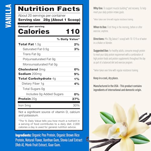 Isopure Vanilla Vegan Protein Powder, with Monk Fruit Sweetener & Amino Acids, Post Work Isopure buy supplements canada