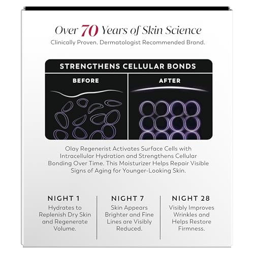 Olay Night Cream for Face, Anti-Aging Face Moisturizer for Women - Fragrance-Free Skin Care, Anti-Wrinkle, Exfoliate, Smooths Texture Olay buy supplements canada