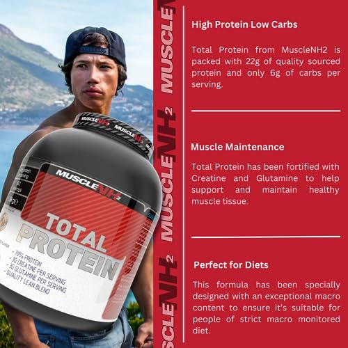 Muscle Nh2 Total Protein, Whey Protein Powder with Creatine Monohydrate and Glutamine Muscle Growth MuscleNh2 buy supplements canada