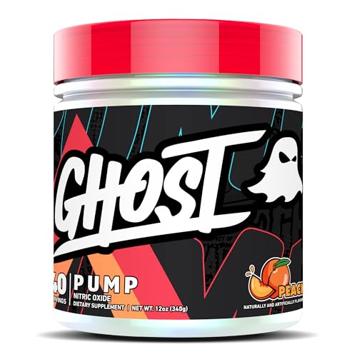 GHOST Pump Nitric Oxide Powder, Peach - 40 Servings - Sugar-Free & Stim-Free Pre GHOST buy supplements canada