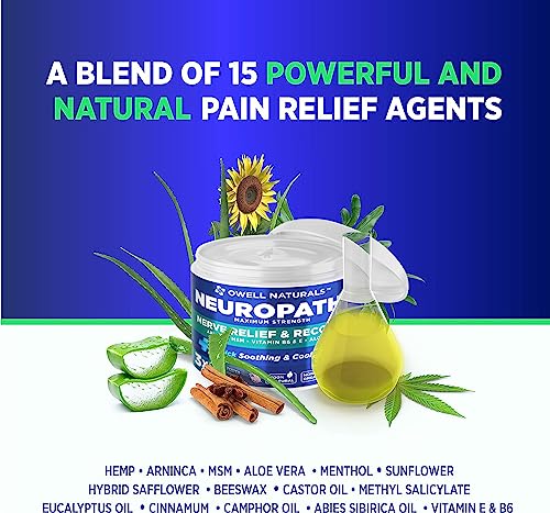 OWELL NATURALS Neuropathy Nerve Relief Cream - Maximum Strength Relief Cream for OWELL NATURALS buy supplements canada