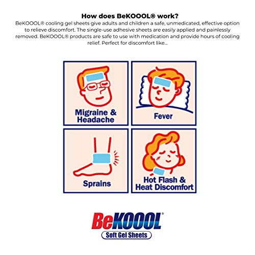 BeKOOOL Migraine Gel Sheets - 4 Count BeKoool buy supplements canada