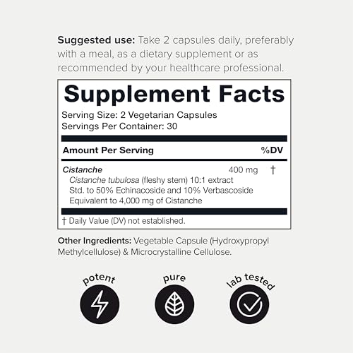 Toniiq Cistanche Tubulosa - (4000mg) Pure Cistanche Supplement for Men - 10x Highly Toniiq buy supplements canada