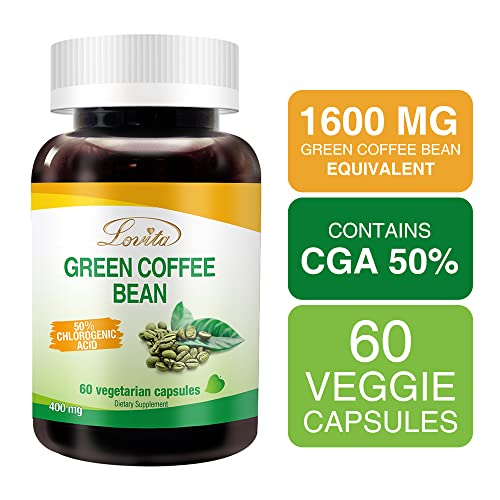 Lovita High-Potency Green Coffee Extract: 1600mg Equivalent, 50% Chlorogenic Acid Lovita buy supplements canada
