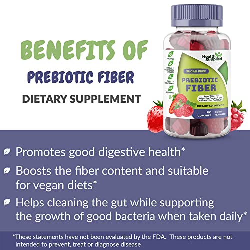 Fiber Prebiotic Gummies Sugar Free, Keto Friendly 2 Pack | Gut Cleansing, Digestive Health Health Supplied buy supplements canada