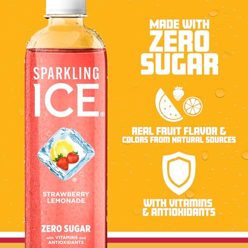 Sparkling Ice, Strawberry Lemonade Sparkling Water, Zero Sugar Flavored Water Sparkling ICE buy supplements canada