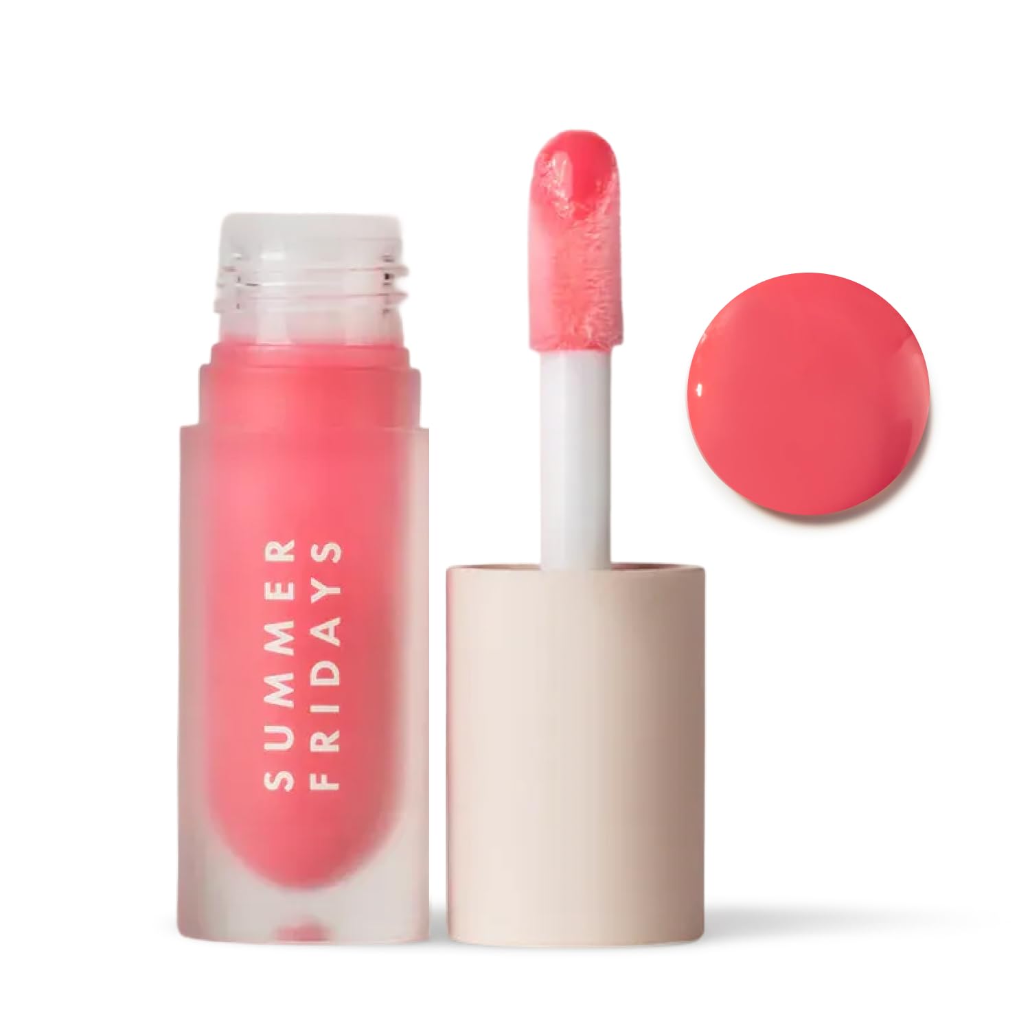 Summer Fridays Dream Lip Oil - Hydrating Tinted Lip Gloss Oil - Non-Sticky Formula with Skincare Benefits for Long-Lasting Softness + Shine - Effortless Beauty Gifts - Pink Cloud (0.15 Oz) Summer Fridays buy supplements canada